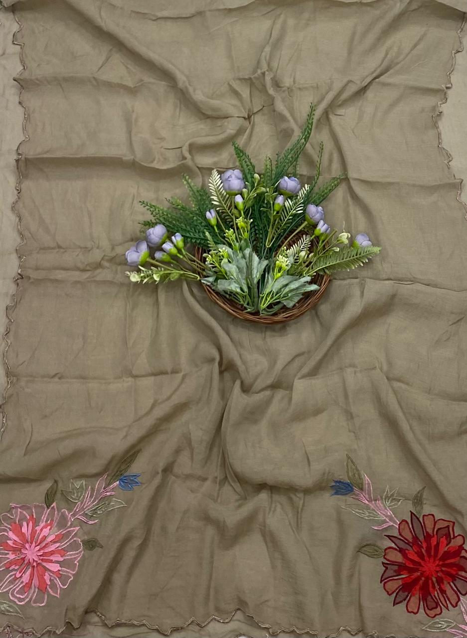 94B Mul Cotton Grey Suit Fabric / CKC Mul Cotton