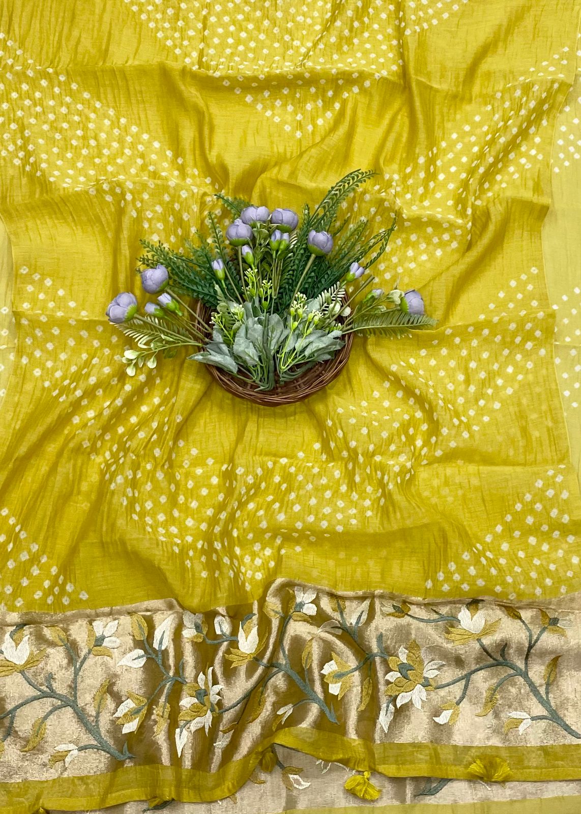 132B Pure Mul Cotton Mustard Color Suit Fabric / CKC Mul Cotton
