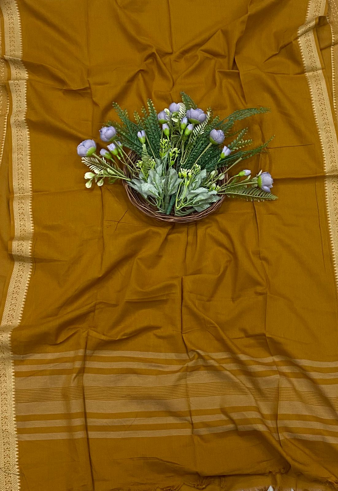 203B Cotton Mustard Color Suit Fabric / CKC Cotton Bazaar