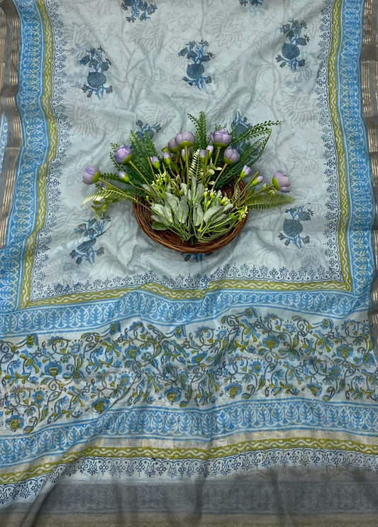 363B Cotton light blue suit Fabric / CKC Cotton Bazaar