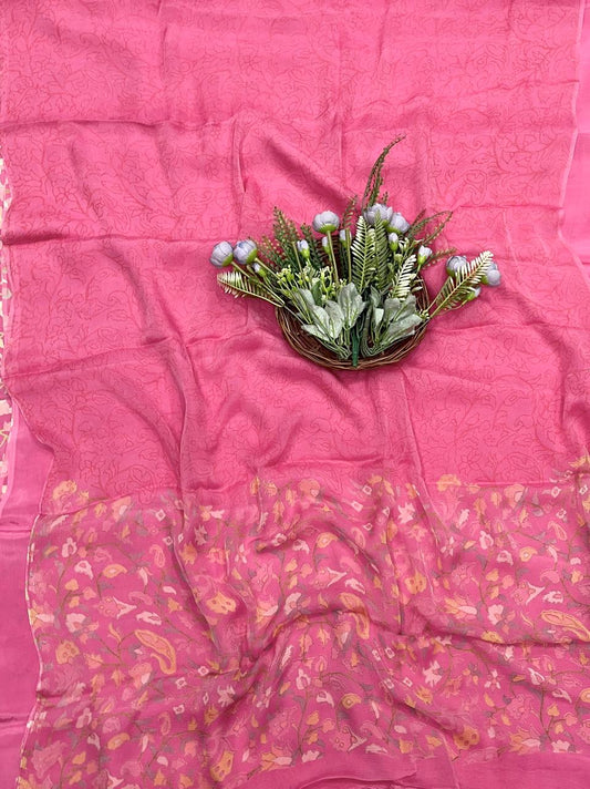 163B Crepe Rani Pink Suit Fabric / CKC Crepe Suits