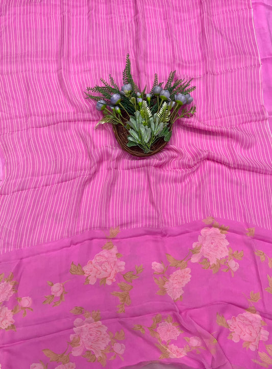 465B Chiffon Pink Suit Fabric / CKC Chiffon Suits