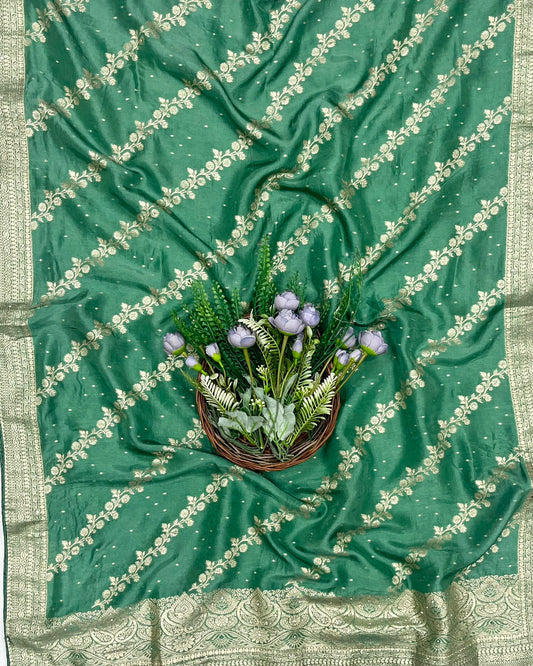 371C Dola Silk Sea Green Suit Fabric/ CKC Partywear Collection
