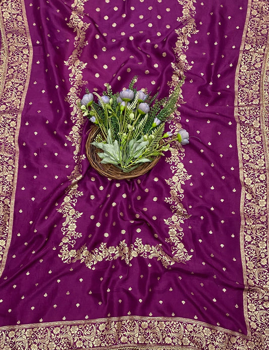 657C Dola Silk Dark Purple Suit Fabric/ CKC Partywear Collection