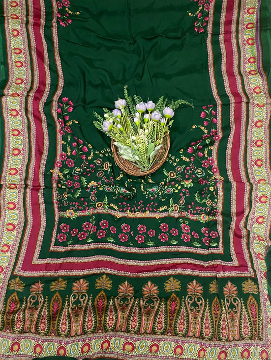 712C Crepe Dark Green Suit Fabric / CKC Crepe Suits