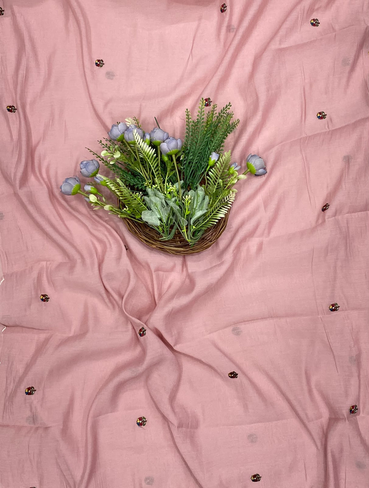 426D Mul Cotton Light Pink Suit Fabric / CKC Mul Cotton