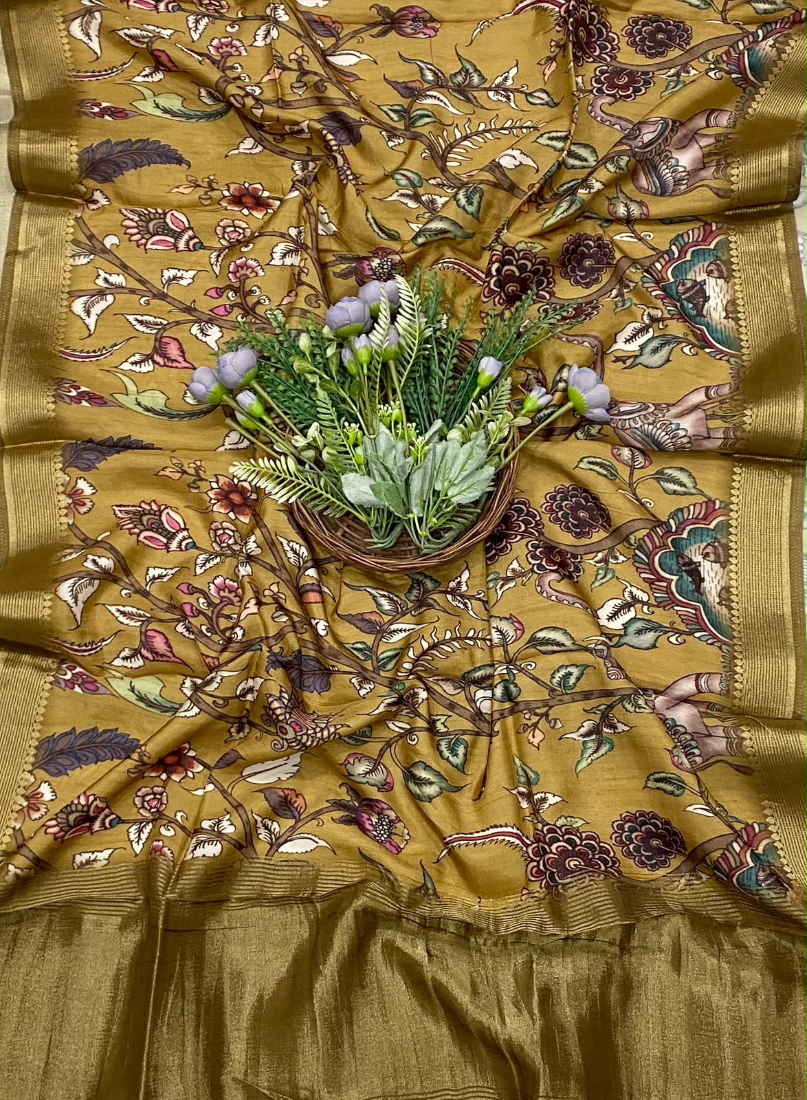 997D SILK DARK MUSTARD SUITS FABRIC / CKC SILK SUITS
