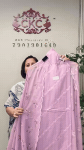 48B Mul Cotton Dusty Pink Suit Fabric / CKC Mul Cotton