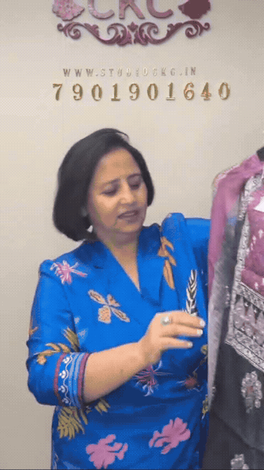 217 Jamdani Black With Purple Suit Fabric / CKC Jamdani Suits