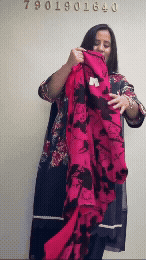 Ckc 474 Georgette Hot Pink Suit Fabric / CKC Georgette Suits