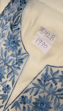 542B Mul Cotton Off White Suit Fabric/ CKC Mul Cotton