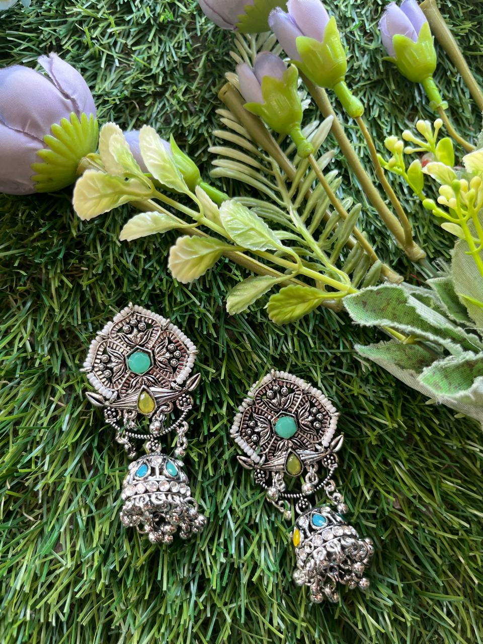 Jhumka Silver Earing Set /CKC Jewels