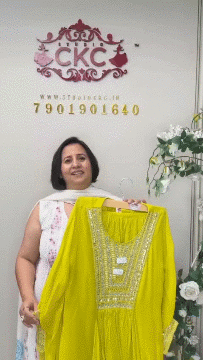 517A Georgette Green Stitched Co-Ord Set / CKC Co-Ord Set Collection