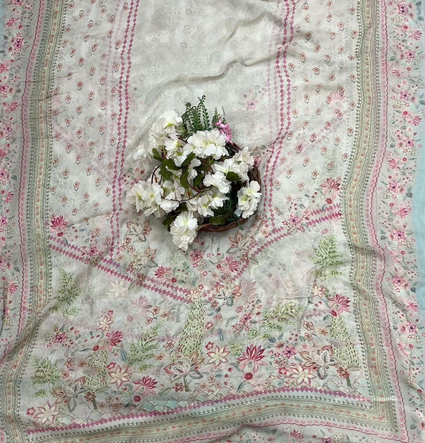 मलमल लिनन बकाइन सूट कपड़ा /