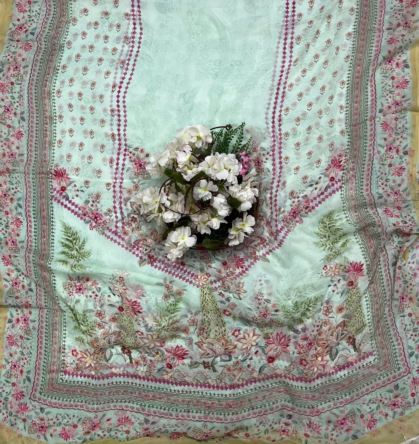 CKC 501 Muslin Pista Green Suit Fabric / CKC Muslin Suits