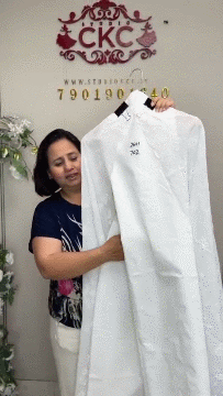 702A Cotton White Suit Fabric / CKC Cotton Bazaar