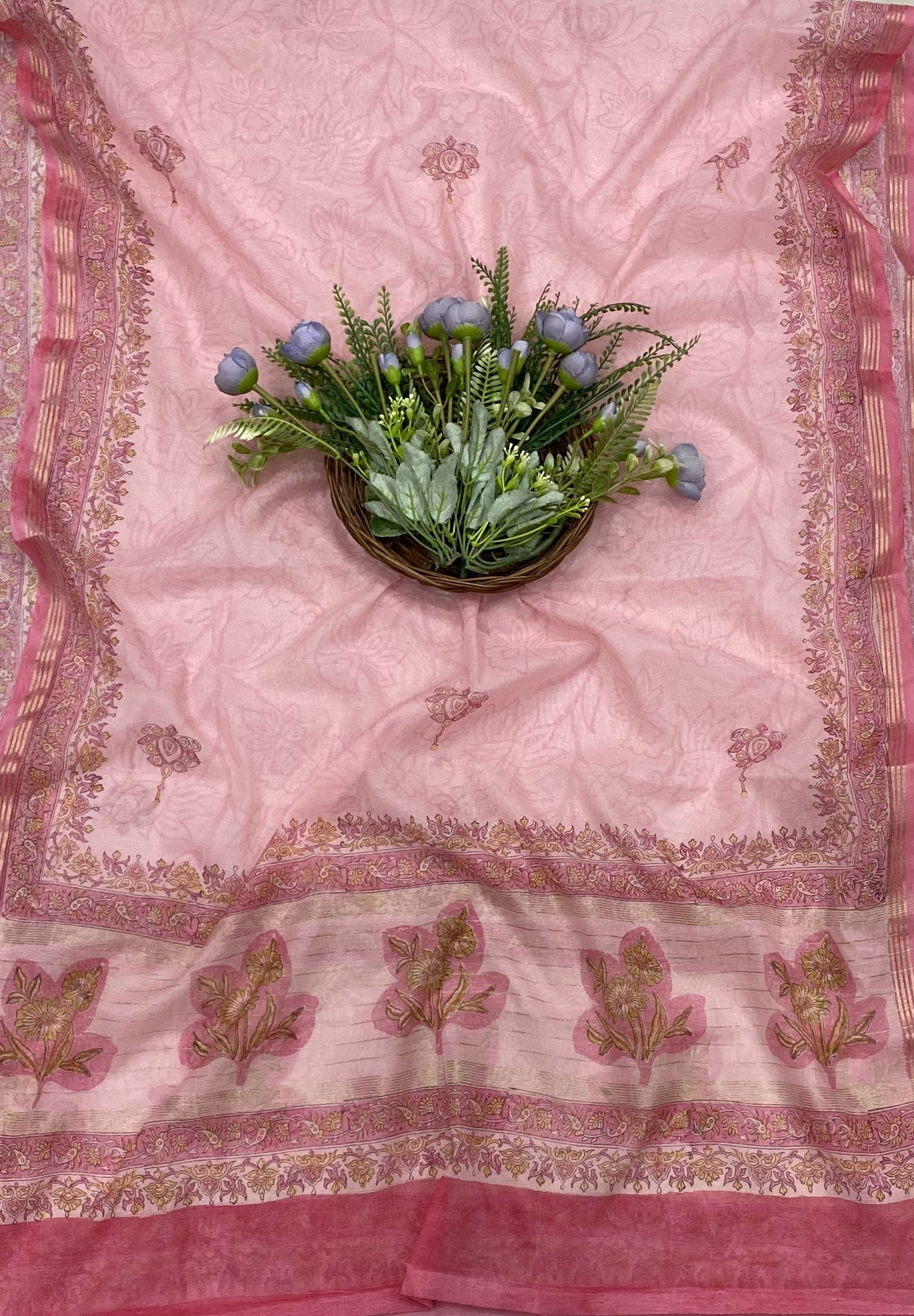 371B Cotton Light Pink suit Fabric / CKC Cotton Bazar