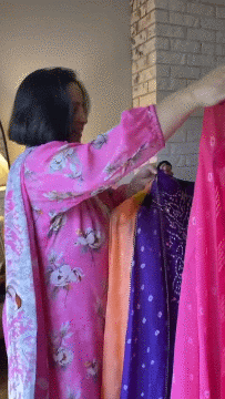 286B Jaipuri Crepe Dark Purple Suit Fabric / Jaipuri Suits