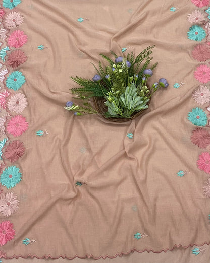 278B Cotton Beige Suit Fabric/ CKC Cotton Bazaar