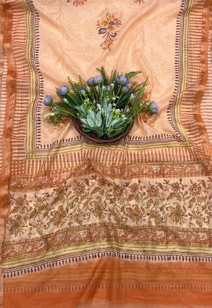 373B Cotton light Orange suit Fabric / CKC Cotton Bazar