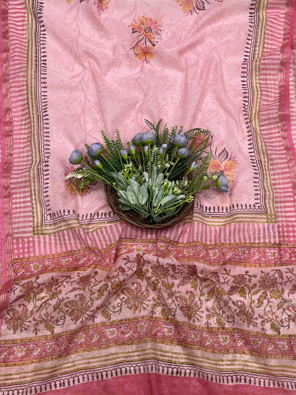 377B Cotton light pink suit Fabric / CKC Cotton Bazar