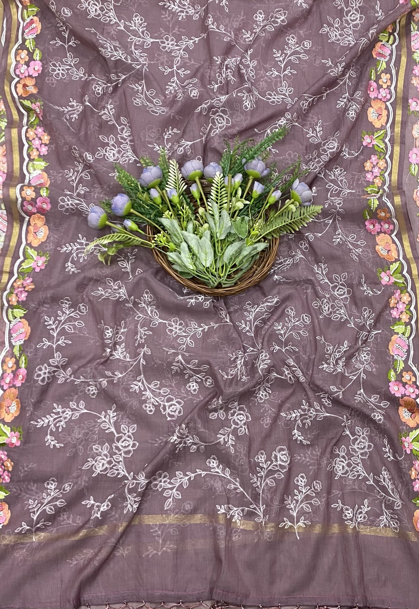 605 Mul Cotton Dusty Rose-Purple Fabric/ CKC Mul Cotton