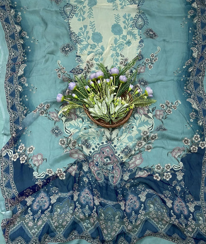 356B Muslin Blue Suit Fabric / CKC Muslin Suits