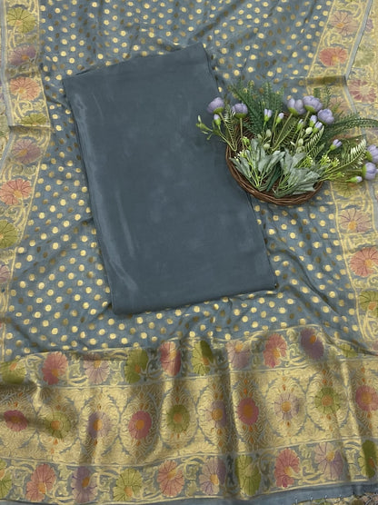 CKC 267B Crepe Peacock Blue Suit Fabric / CKC Crepe Suits
