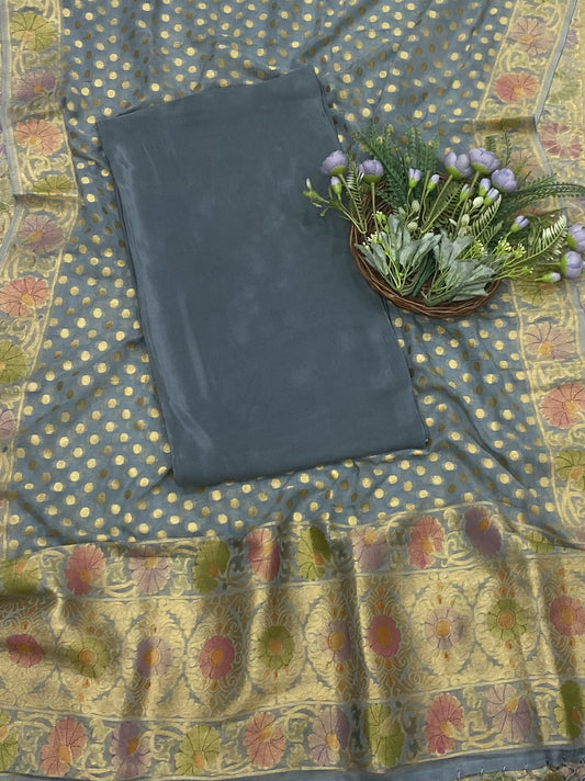 CKC 267B Crepe Peacock Blue Suit Fabric / CKC Crepe Suits
