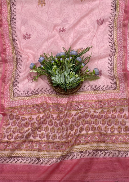 349B Cotton Soft Pink suit Fabric / CKC Cotton Bazar