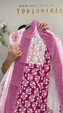 60A Cotton Dark Pink Suit Fabric / CKC Cotton Bazaar
