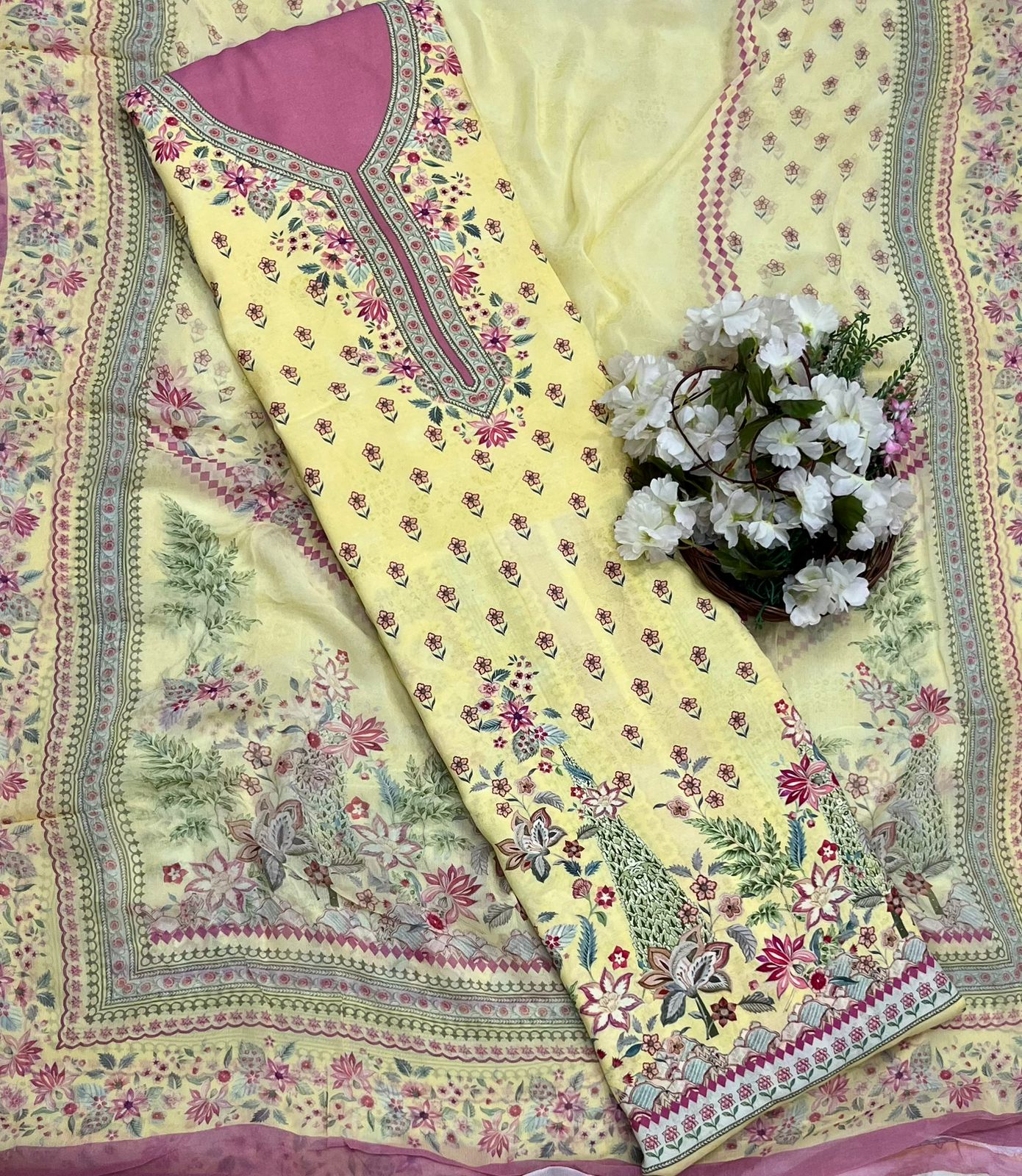 CKC 500  Muslin Light Yellow  Suit Fabric / CKC Muslin Suits