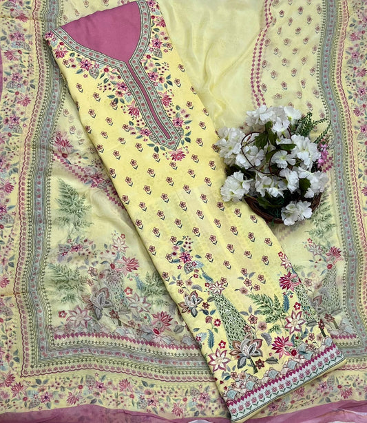 मलमल लिनन बकाइन सूट कपड़ा /