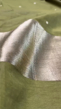 989 Mul Cotton Mehndi Green suit Fabric/ CKC Mul Cotton