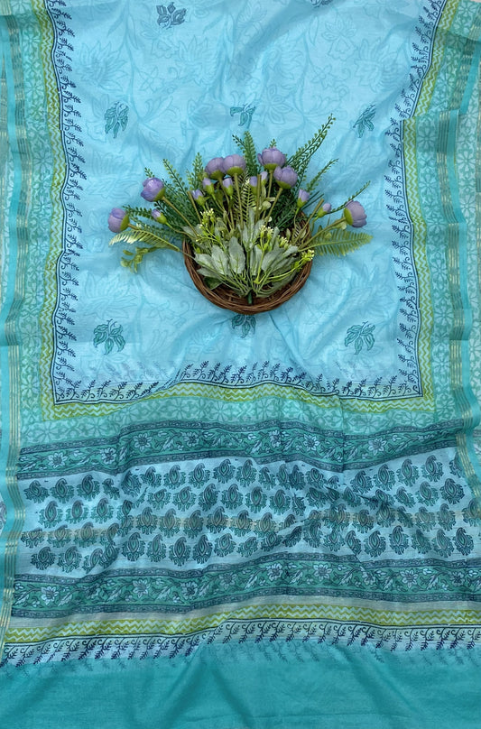 354B Cotton Sea Blue suit Fabric / CKC Cotton Bazaar
