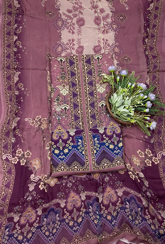 355B Muslin Wine Suit Fabric / CKC Muslin Suits