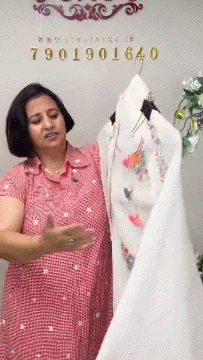 Ckc 309 Kotta Doria Off White With Peach Suit Fabric/ CKC Mul Cotton