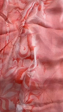 316A Chinon Jacquard Peach Suit Fabric / CKC Phoolon Ka Ghar