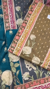 52A Cotton Yellow Suit Fabric / CKC Cotton Bazaar