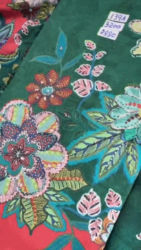 140A Cotton Red Suit Fabric / CKC Cotton Bazaar