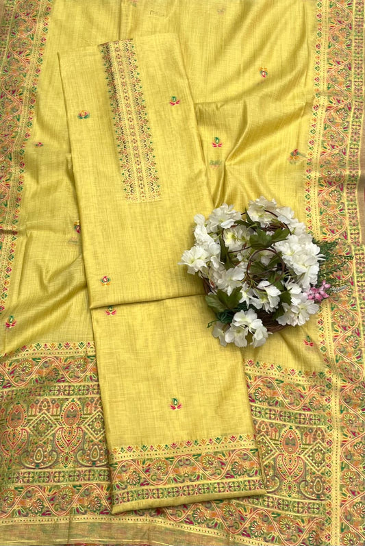 जॉर्जेट सी ग्रीन सूट फ़ैब्रिक / ईज़ी ब्रीज़ी PT-3