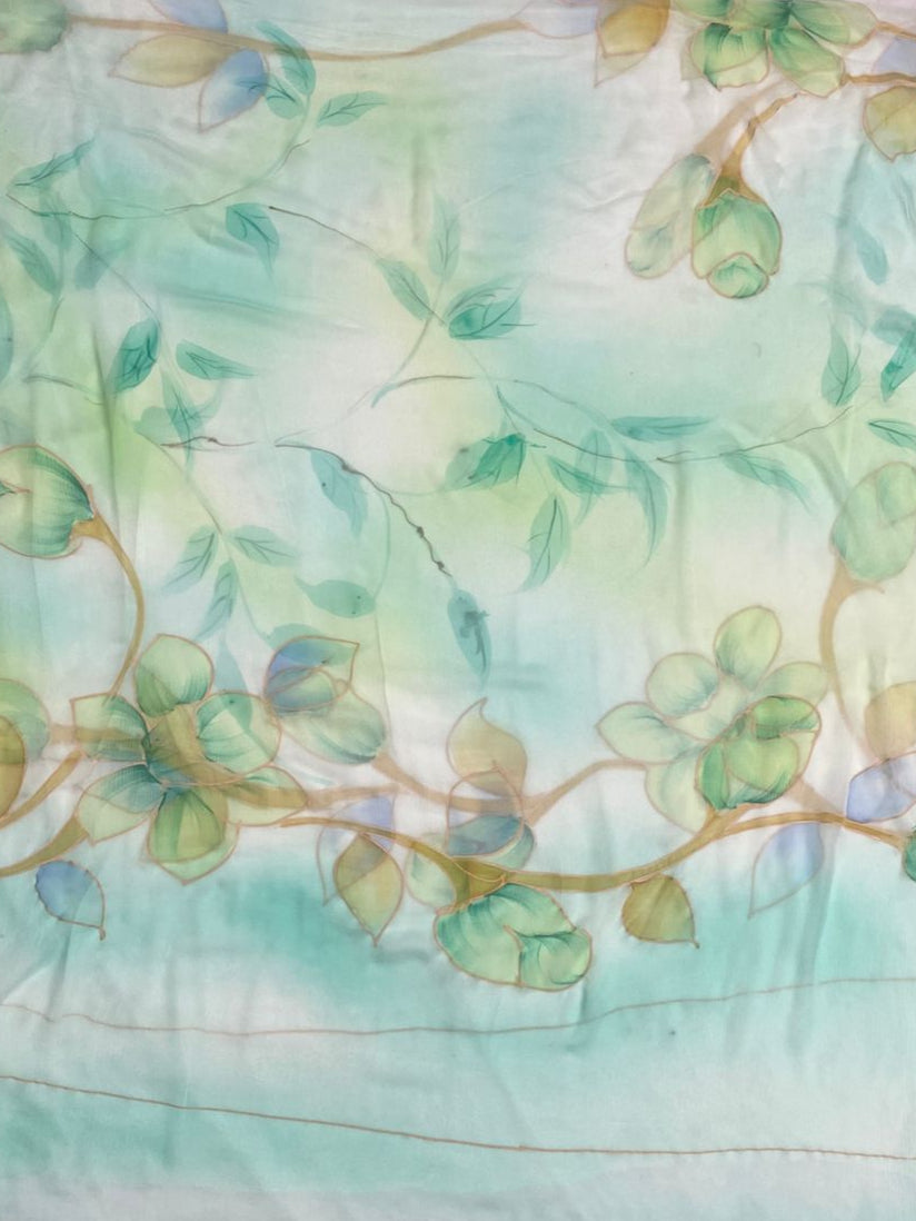 Georgette Light Sea Green Suit Fabric / Summer Elegance