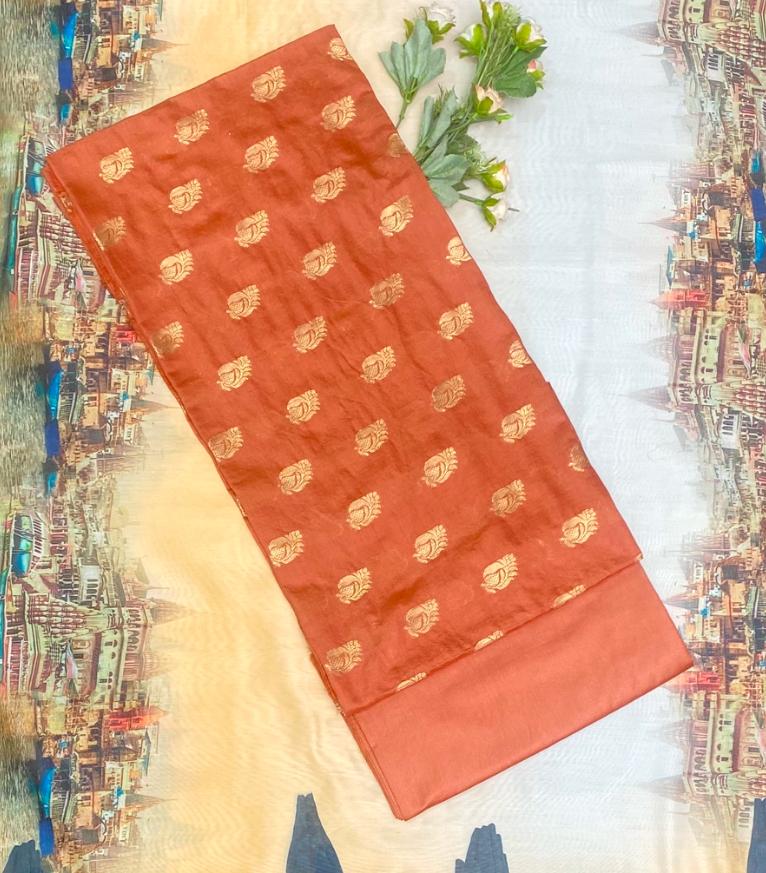 शुद्ध मुंगा सिल्क डार्क वाइन सूट फ़ैब्रिक / शुद्ध फ़ैब्रिक संग्रह