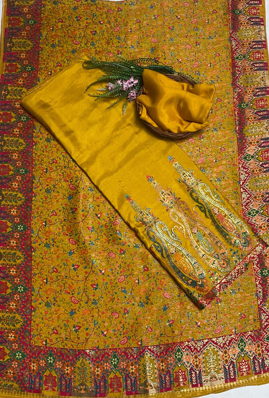 Banarsi Yellow  Suit Fabric / Festive Vibe