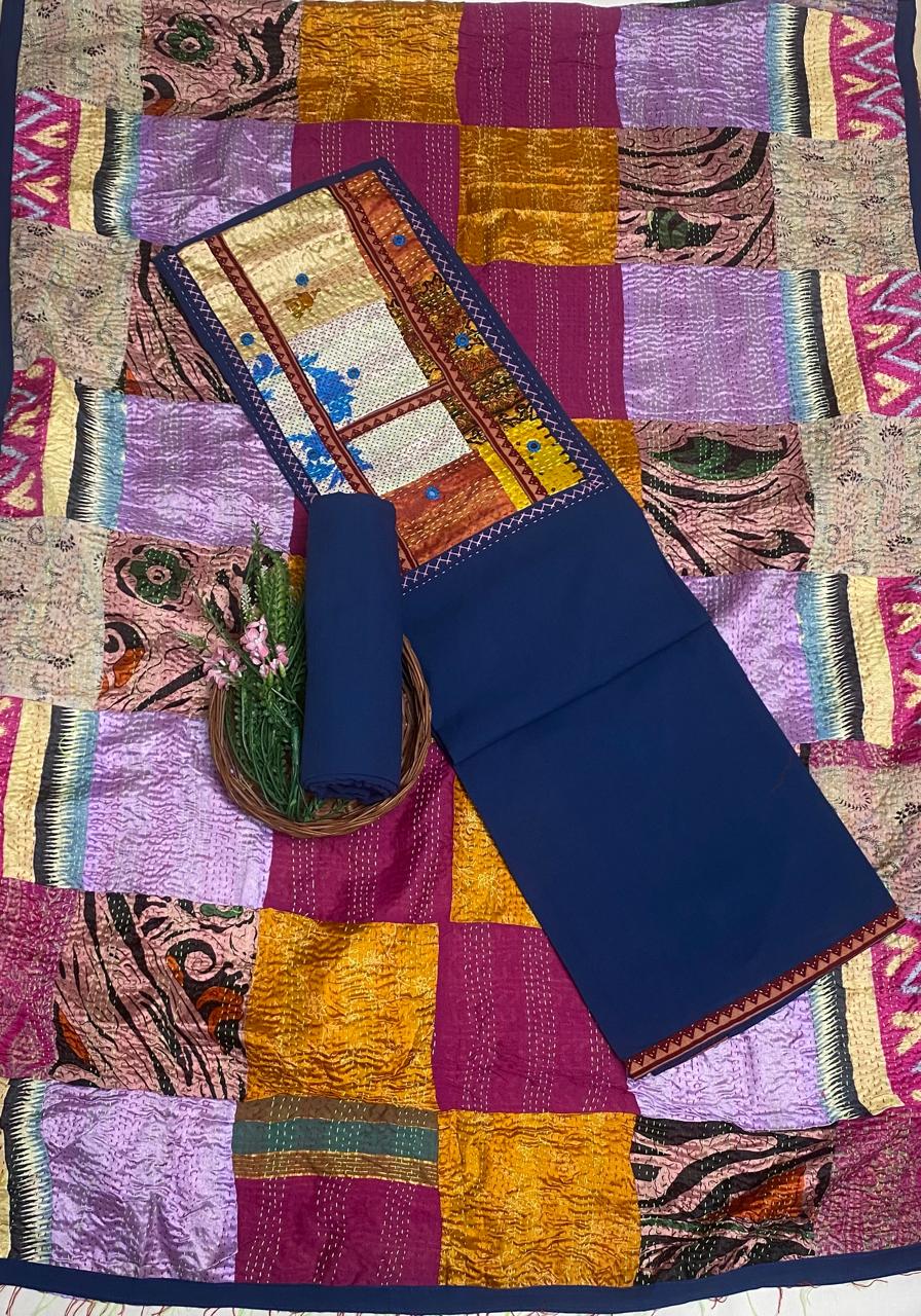 Cotton Skin Beige Suit Fabric / Cotton Bazaar