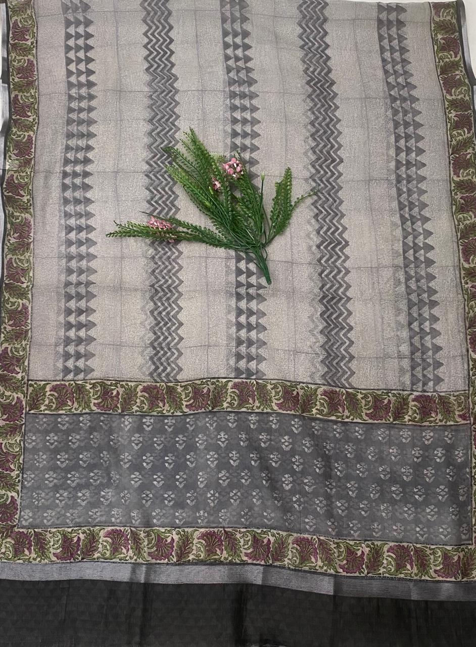 Pure Mal Cotton Grey Suit Fabric/ Cotton Bazaar