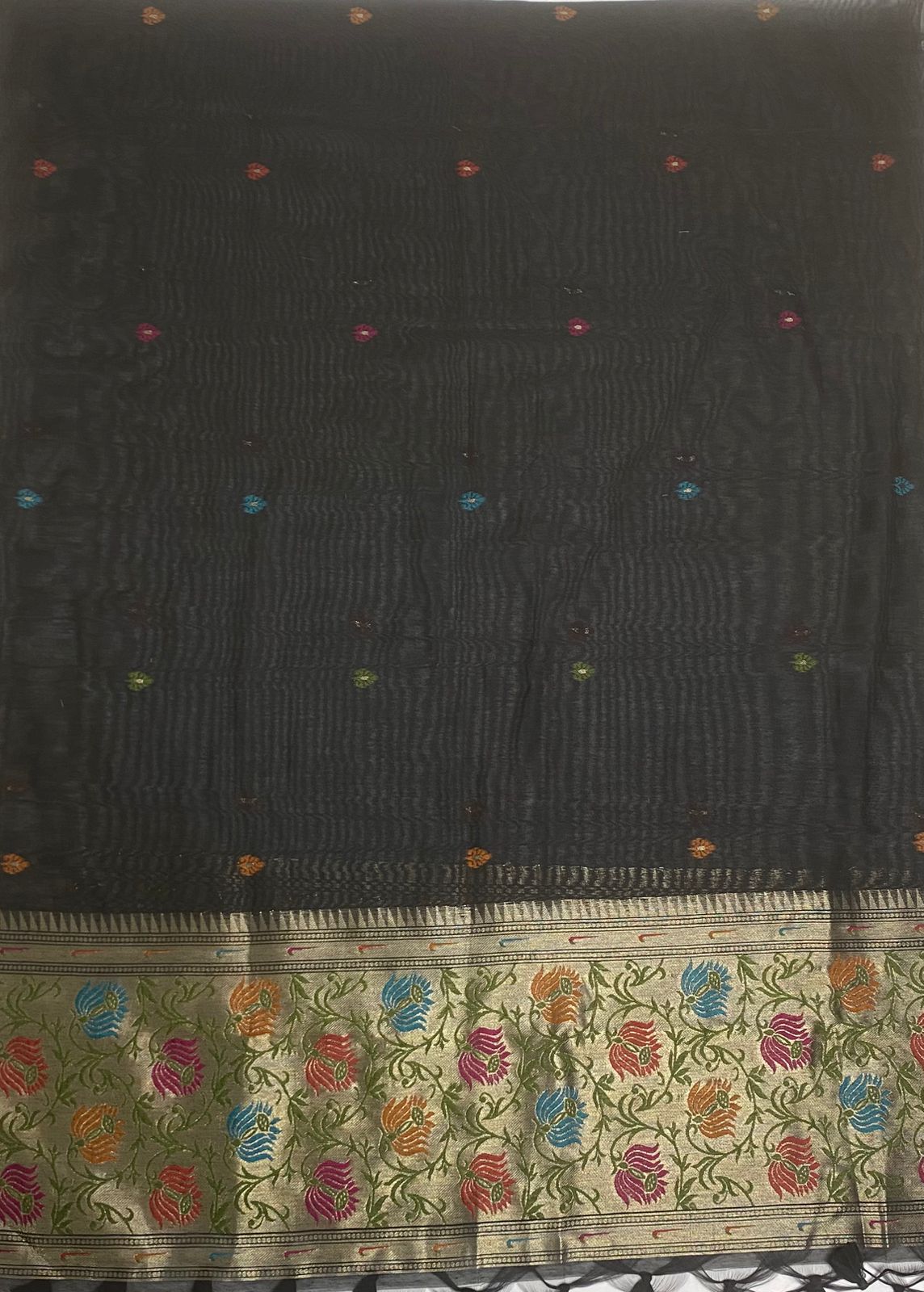 Jamdani Black Suit Fabric / Jamdani Suits