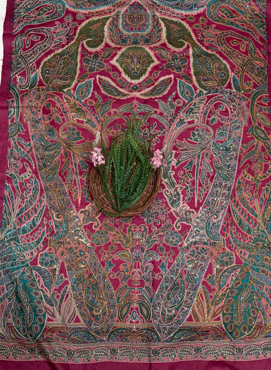 Pure Munga Silk Wine Suit Fabric / Pure Munga Silk Suits