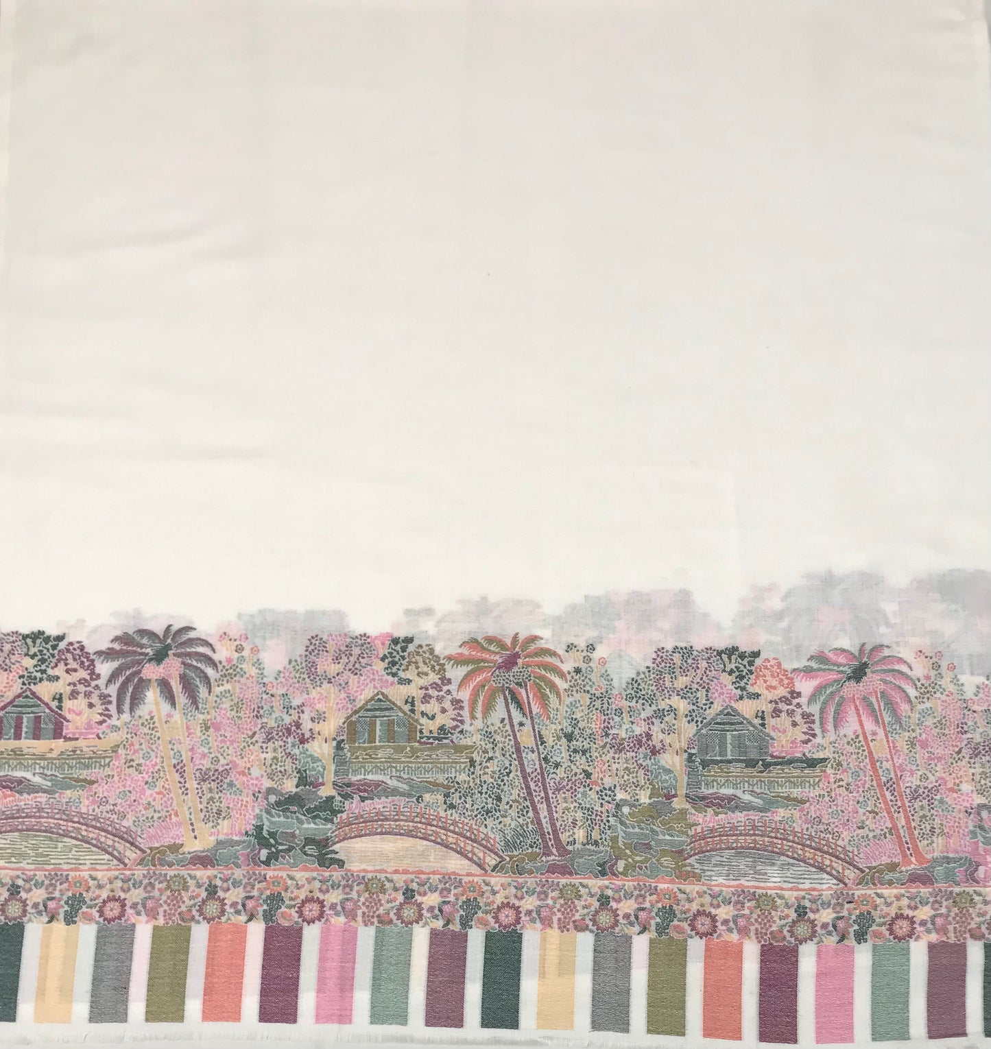 Pashmina White Shawl Fabric / Pashmina Shawls