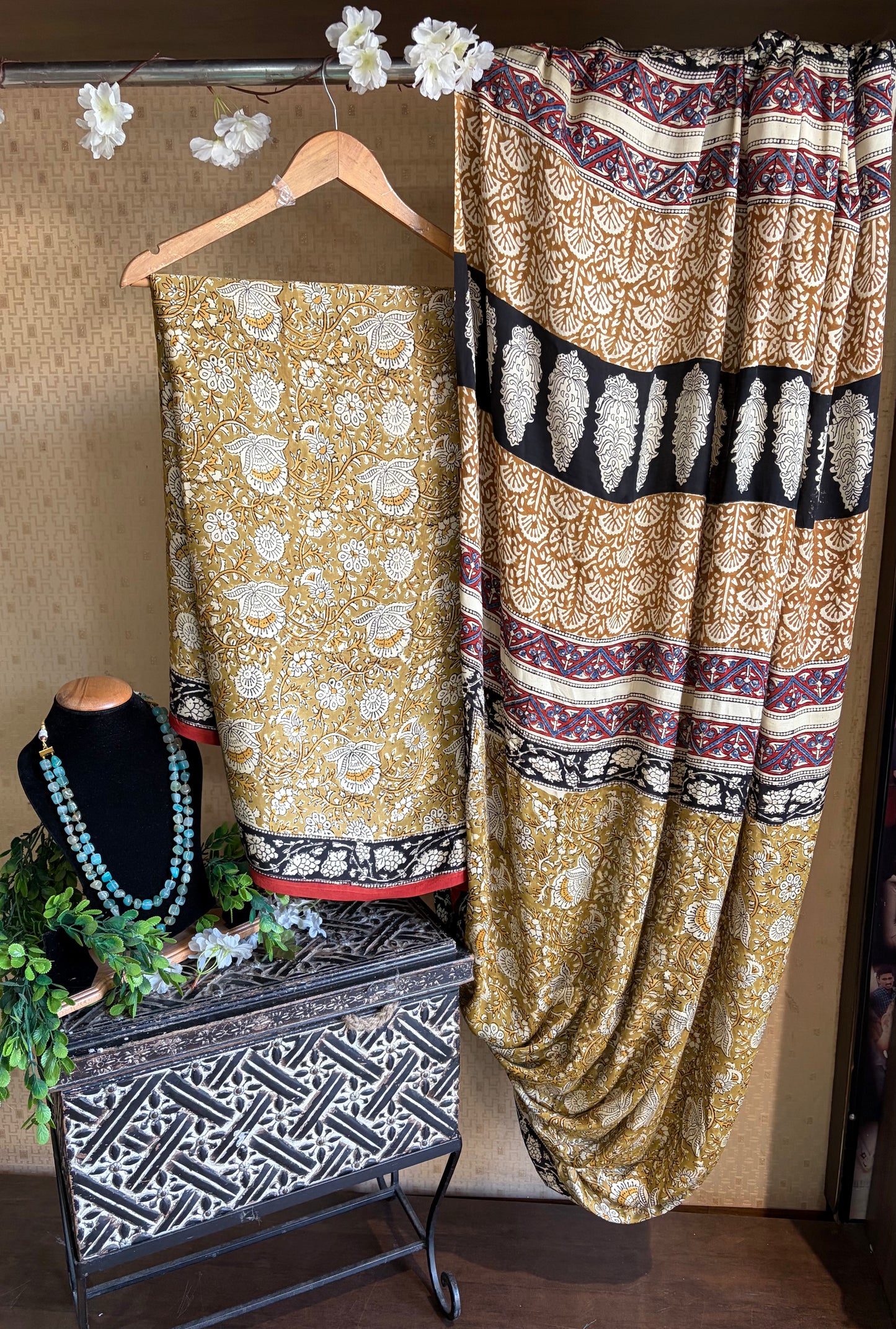 Modal Mustard Saree / Modal Flowy Drapes Sarees